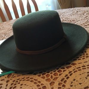 World Market Olive Wool Hat